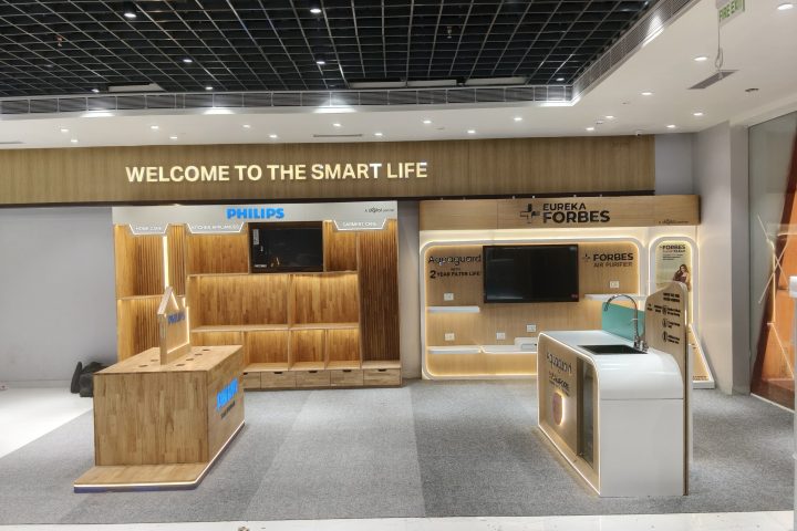 Philips and Eureka Forbes smart life shop-in-shop zone | Beyond Retail Philips and Eureka Forbes smart life shop-in-shop zone, made by Beyond Retail